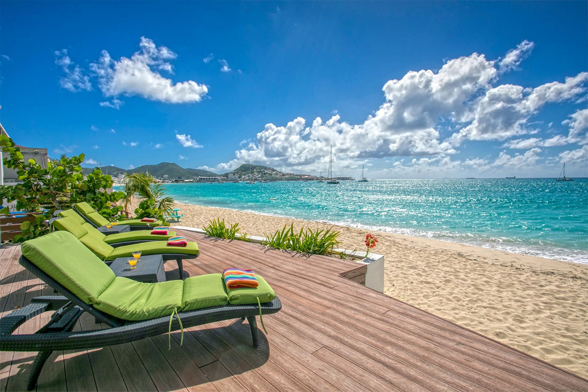 Villa rental St Martin - Amazing beachfront